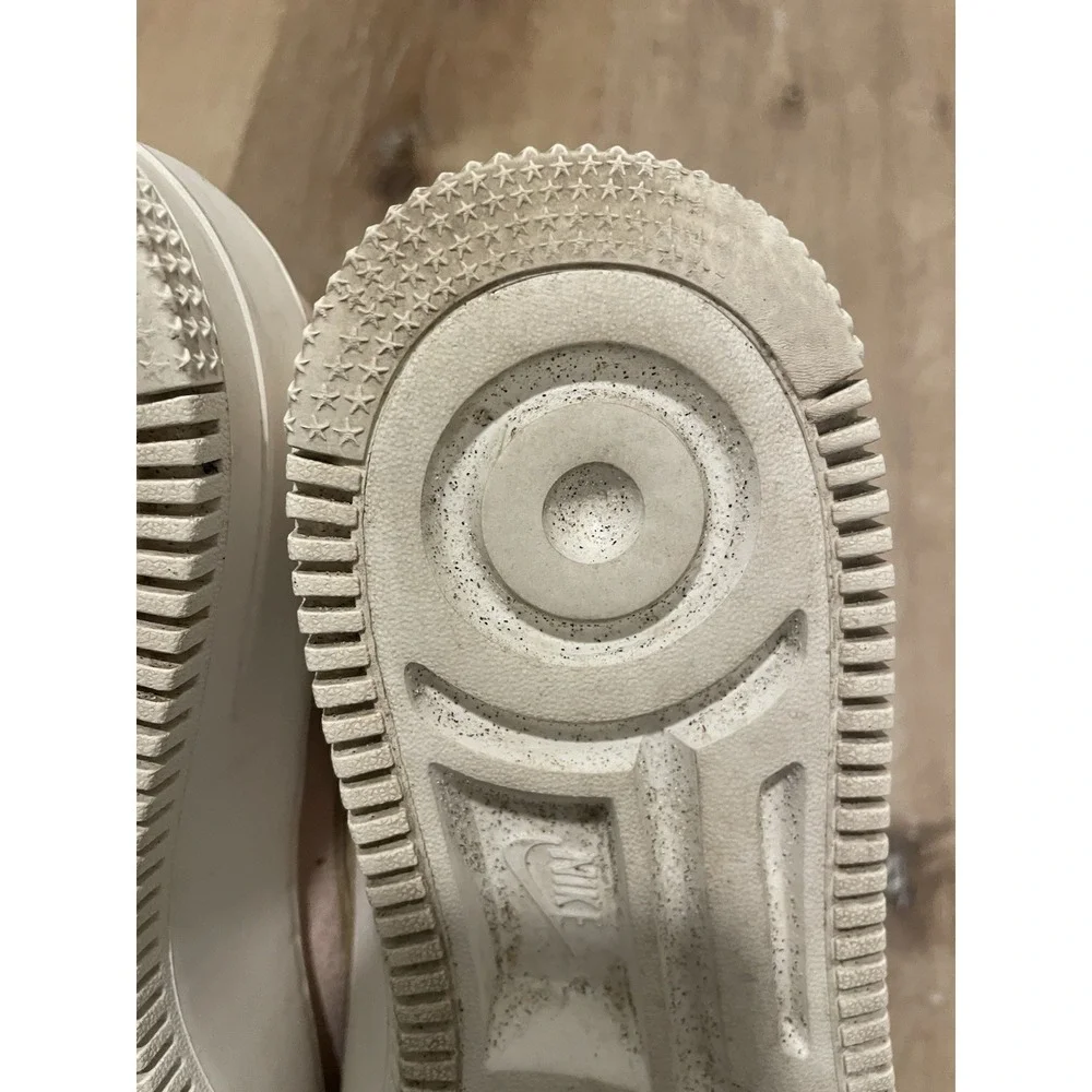 Nike Air Force 1 Sage Low Particle Beige Size 9 Womens Platform Sneaker
